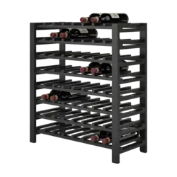 Eliza Vinreol i sort træ- 64 flasker