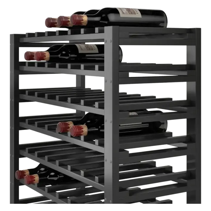 Eliza Vinreol i sort træ- 64 flasker