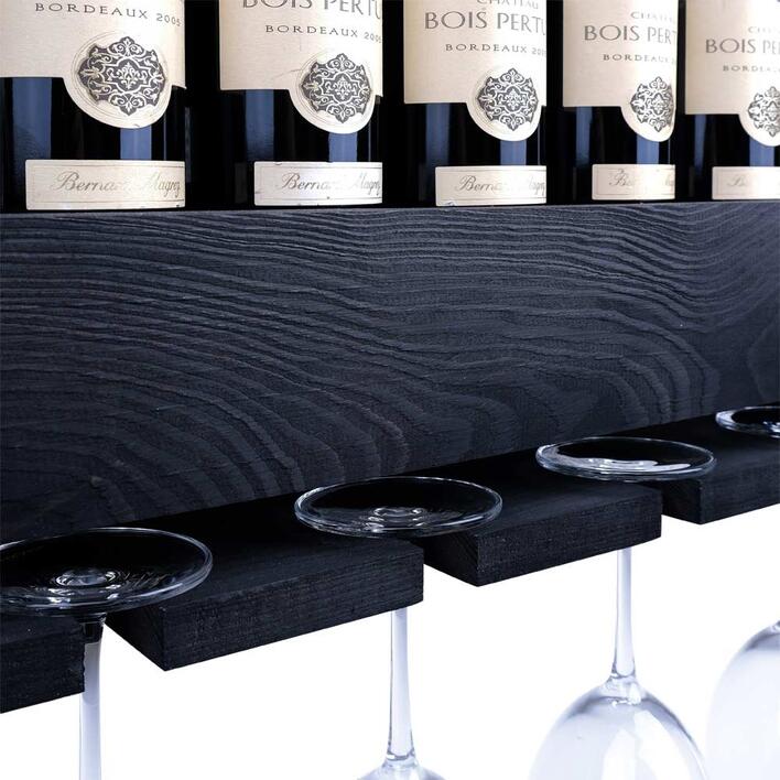 Vinobarto - Freja, vinhylde til vin og glas i sort