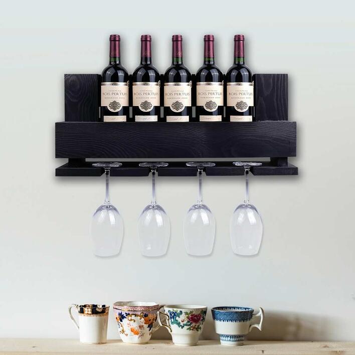 Vinobarto - Freja, vinhylde til vin og glas i sort